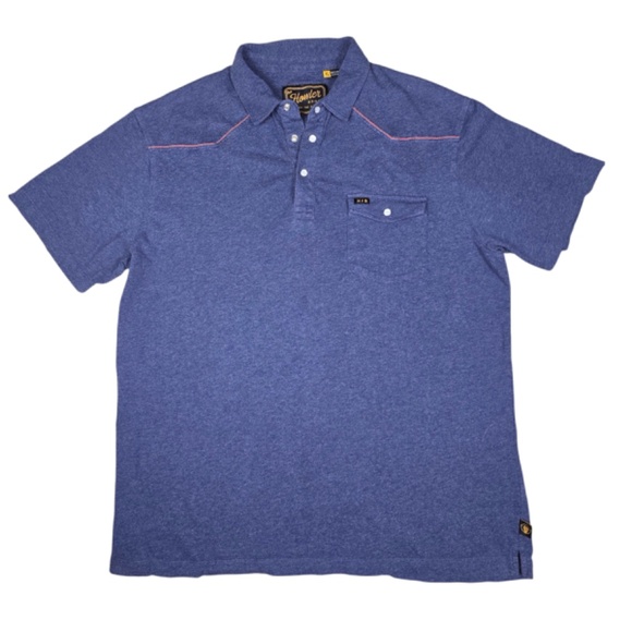 HOWLER BROTHERS- Mens XL 100% Cotton Ranchero Polo Shirt - Picture 4 of 7